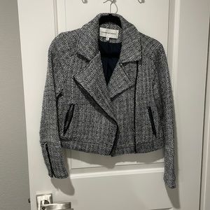 Cupcakes and cashmere tweed jacket black and white